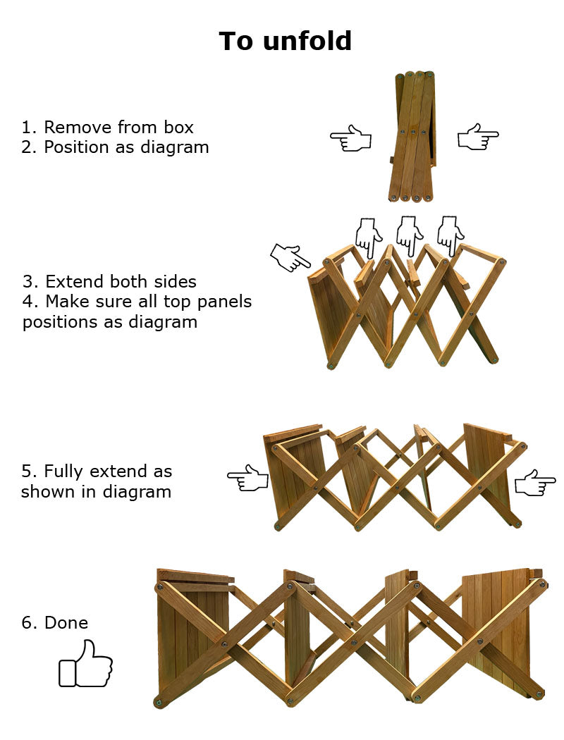 Alder Foldable Rack 4 Tier Multi-use Home Petite Furniture