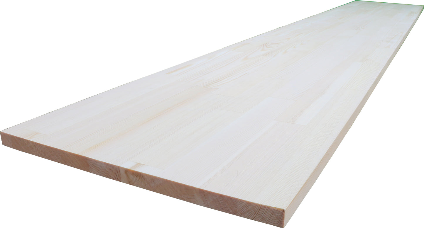 Solid Wood Board - Finger Joint Pine Scot/Red  -  Grade AA - Unfinished 3/4" x 12" x 8'