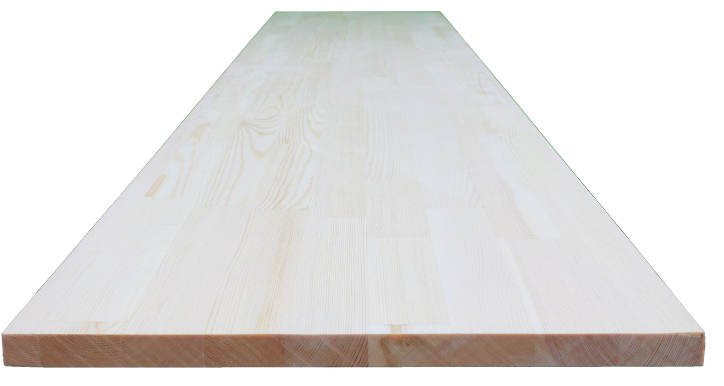 Solid Wood Board - Finger Joint Pine Scot/Red  -  Grade AA - Unfinished 5/8" x 12" x 6'