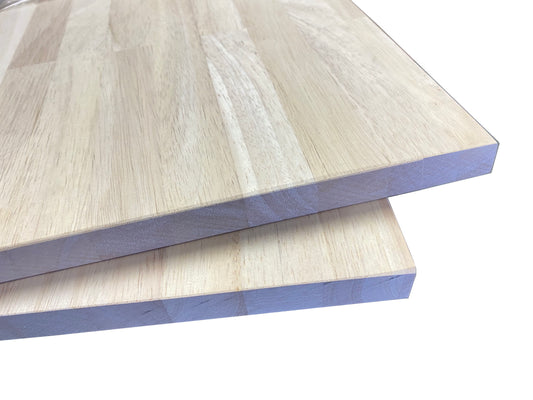 Finger-Joint Natural Wood - Rubber Wood  -  AA Unfinished 3/4" x 4' x 8'