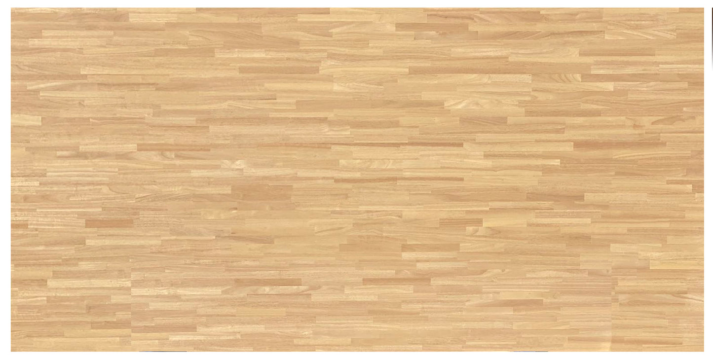 Finger-Joint Natural Wood - Rubber Wood  -  AA Unfinished 3/4" x 4' x 8'