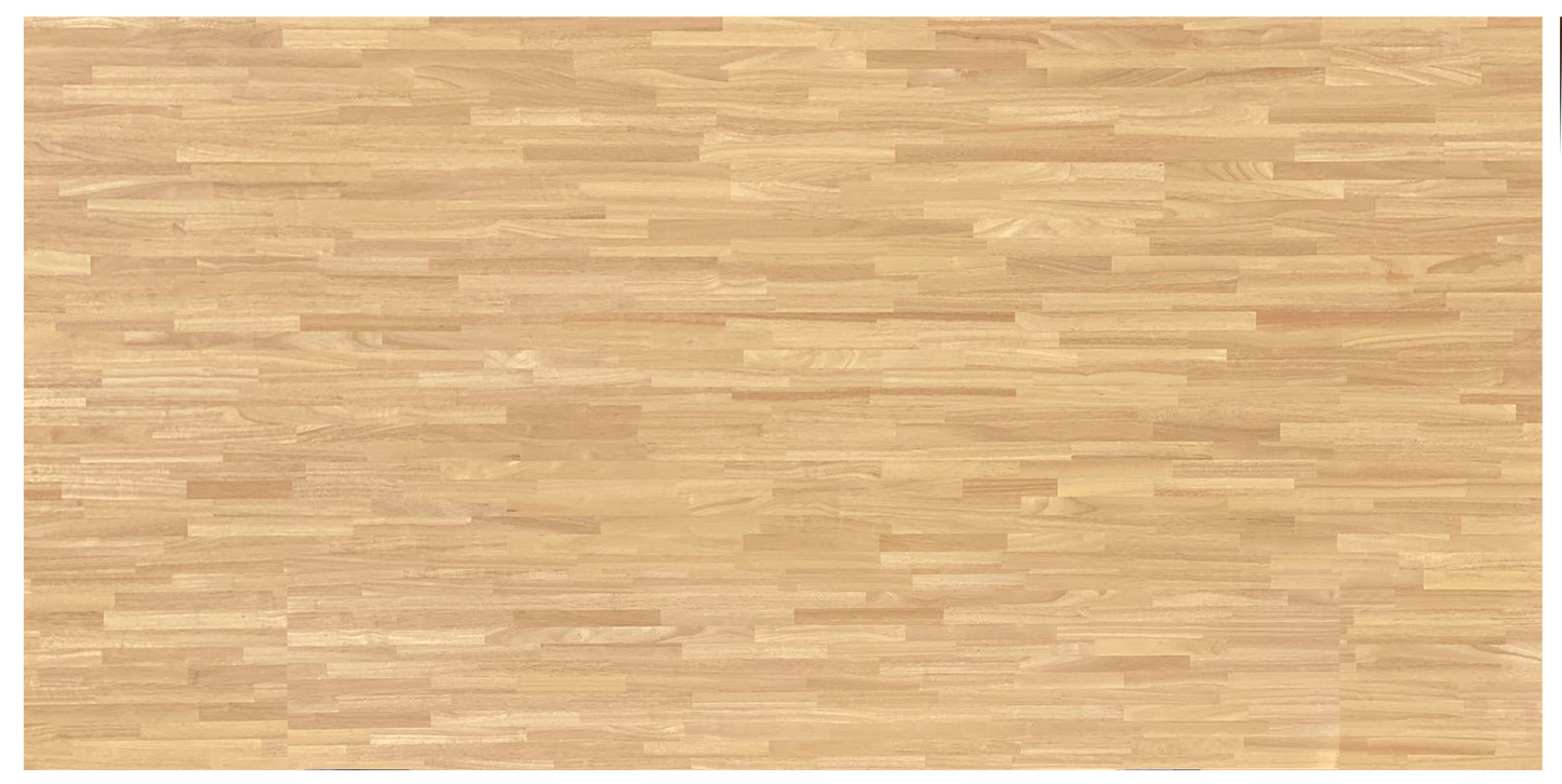 Finger-Joint Natural Wood - Rubber Wood  -  AA Unfinished 3/4" x 4' x 8'