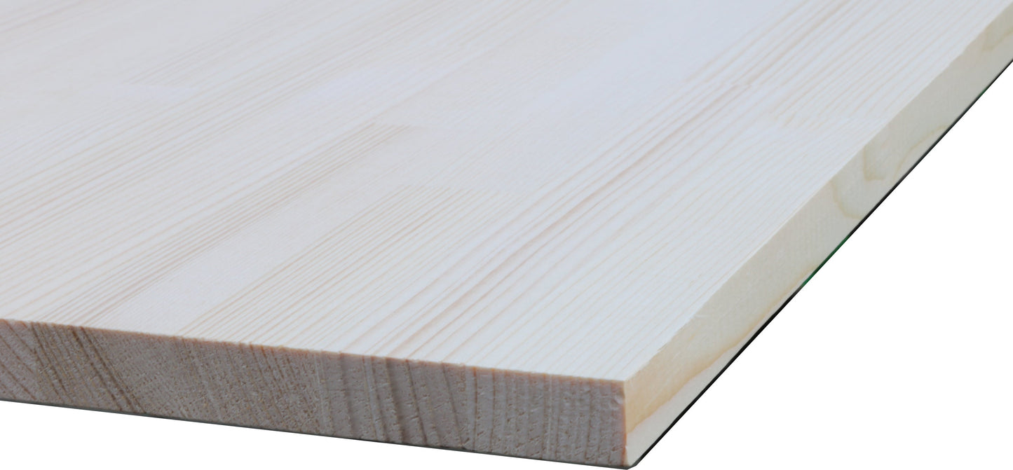 Ele-Joint Natural Wood - White Spruce AA Unfinished - 5/8" x 12" x 6'