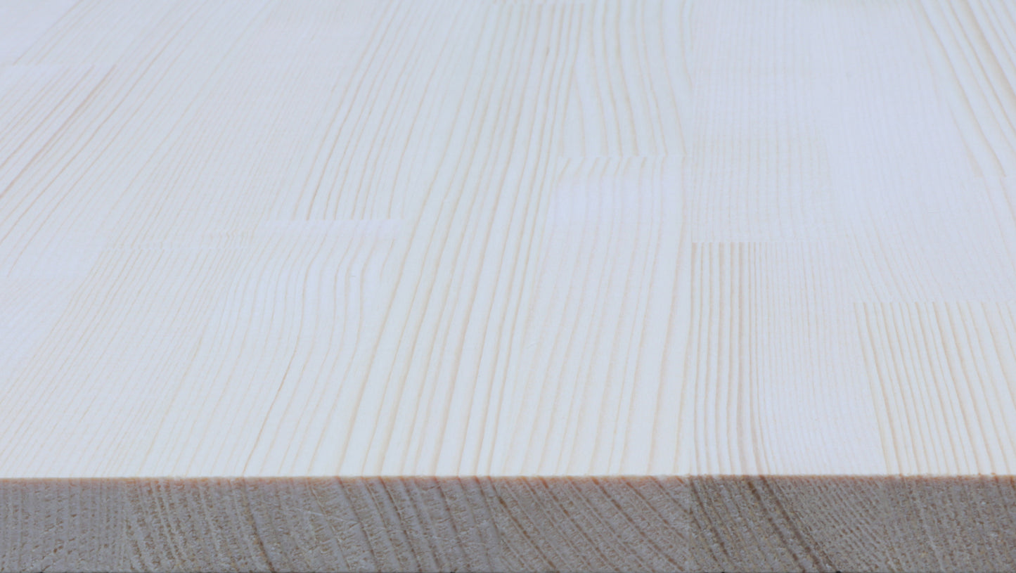 Ele-Joint Natural Wood - White Spruce AA Unfinished -  3/4" x 4' x 8'