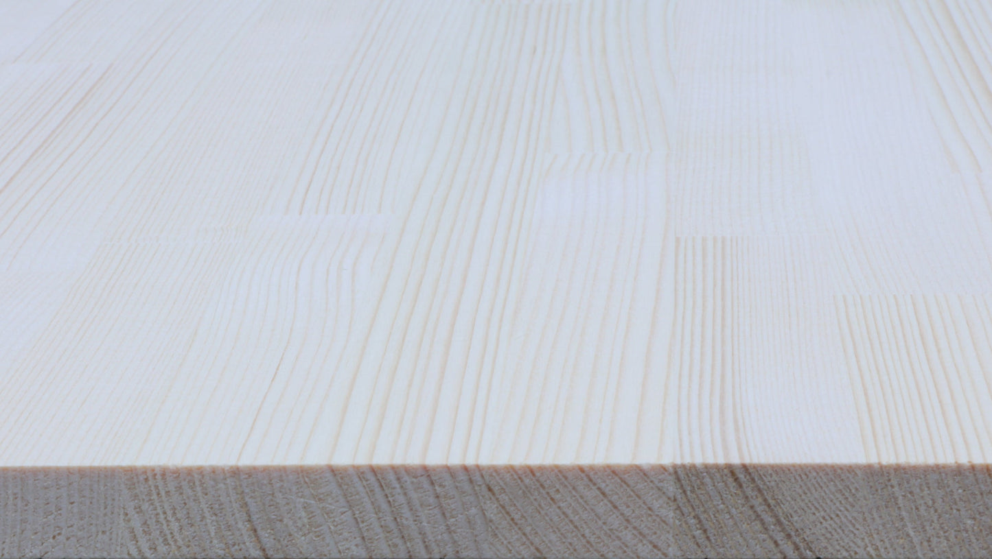 Ele-Joint Natural Wood - White Spruce AA Unfinished  - 3/4" x 12" x 8'