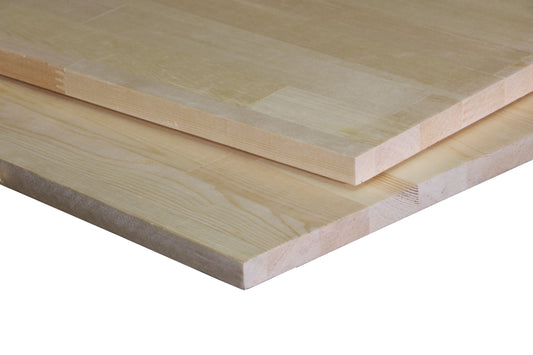 Solid Wood Board - Finger Joint Pine Scot/Red  -  Grade AA - Unfinished 3/4" x 12" x 8'