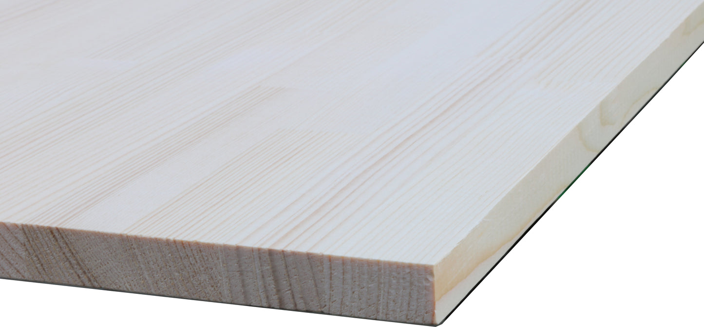 Ele-Joint Natural Wood - White Spruce AA Unfinished -  3/4" x 4' x 8'