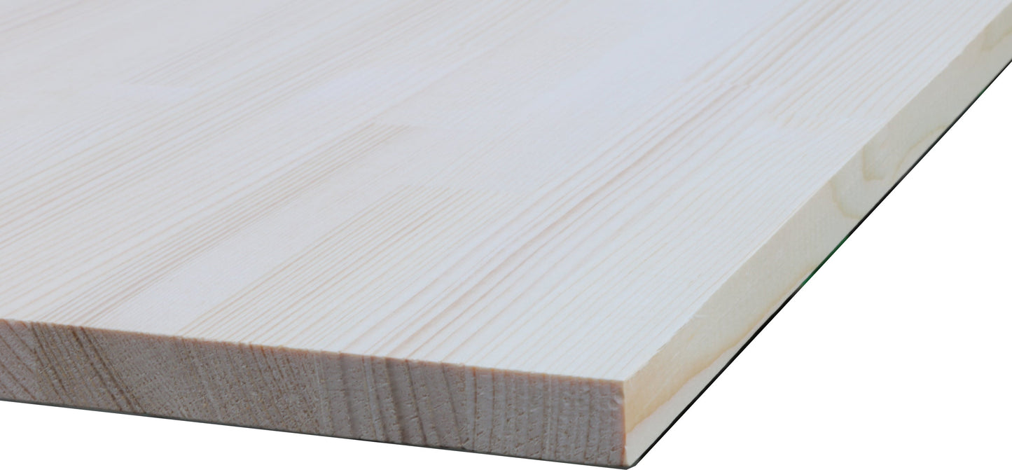 Ele-Joint Natural Wood - White Spruce AA Unfinished  - 3/4" x 12" x 8'
